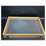18x12 Glass Top Wood Display Box