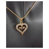 GP .925 Silver Mom Heart Pendant w/ Chain