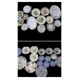 Large Box Lot Assorted China , Pie Plates,