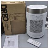 DREO PTC FAN HEATER ATOM 316 W/ REMOTE