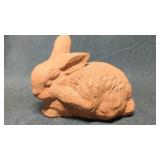 Vintage Terracotta Rabbit Doorstop Door Stop Hare