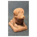 Vintage Terracotta Pig Doorstop Door Stop