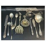 Assorted Silver Plate Serving Pieces + Clauss
