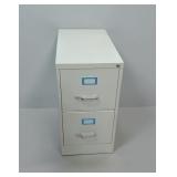 2 DRAWER METAL FILE CABINET WITH KEYS