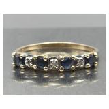 10k Gold & Stones Eternity Ring 1.65g