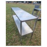 2 Tiere Stainless Steel Table / Shelf