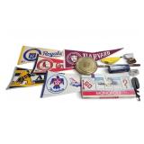 Vtg Pennants Bed Warmer Monopoly Game Etc