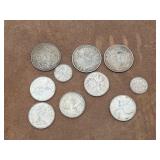 Small Group of Foreign Silver Coins