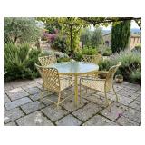 Vintage Brown Jordan Tamiami Patio Set glass