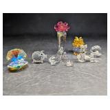 Miniature Crystal Figurines (Some pieces damaged)