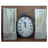 NOS Paris Wall Clock and 2 Farmhouse Style Letter