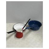VINTAGE ENAMELWARE TURKISH COFFEE POT BUTTER