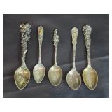 Sterling Silver Souvenir Spoons
