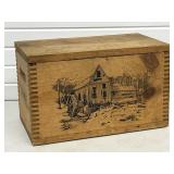 The Classic By Evans Wooden Ammo Box -