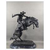 After F. Remington "Bronco Buster" Bronze