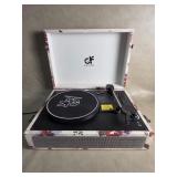 Danfi Audio " Vintage " Suitcase Turntable Floral