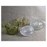 Imperial Glass Dishes & Egg Trinket Boxes