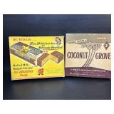 2 Vintage Advertising Candy Boxes Milk Shake &
