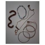 Mixed Lot of Assorted Costume Jewelry: Bangles &