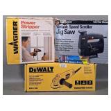 DeWALT Angle Grinder, B&D Jigsaw + & Wagner Heat