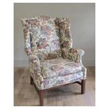 Upholstered Wing-Back Arm Chair