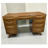 SHOCKEY SCULPTED PINE DESK MCM EASY OPEN