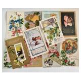 11 Antique Postcards Christmas/ New Yearï¿½s/