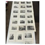 22 ANTIQUE ENGRAVINGS LANDSCAPES SOME WATER