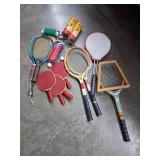 Vntg Wilson Chris Evert Racket + & Portable Ping