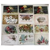 Variety of 12 Antique Postcards