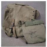Vietnam War Era US M1956 Butt Pack & 7.62 Ammo