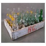 Vintage Coca-Cola Bottles & RC Cola Crate