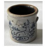 Miniature 1991 Rowe Pottery Miniature Crock & Lid