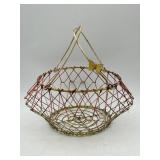COLORFUL COLLAPSABLE WIRE CHICKEN EGG BASKET