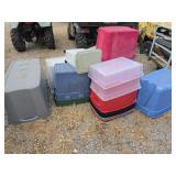 Lot of Plastic Totes w/ Out Lids