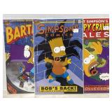 3 Bart Simpson Comics from Bingo Stickers shown