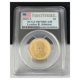 2015 S Lyndon B Johnson $1Dollar Coin First