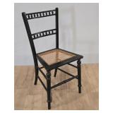English Style Hall Chair w/ Cane Weave Bottom