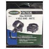 NIB WEAVER TACTICAL SCOPE RINGS 30mm MEDIUM