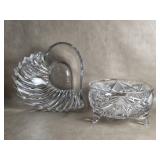 Gorham Esprit Heart Crystal Bowl & Vintage Cut