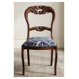 Vtg Carbed Balloon Back Chair Charleston Chair Co