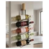 5 Pc Wall Mount Metal & Wood Oswego Wine Racks