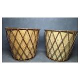 Rustic French Style Metal Planters