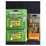 DOZEN NOS REMINGTON REM OIL WIPES & HOPPEï¿½S BORE