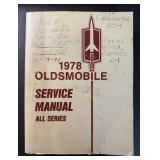1978 Oldsmobile Service Shop Manual All Series