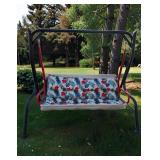 PATIO METAL SWING WITH PAD 68" TALL, 18" FLOOR