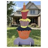 8 Foot Tall Happy Birthday Sign Plywood Double