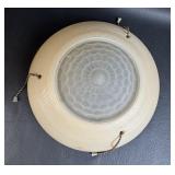 Vtg Ceiling Light Cover Art Deco 3 Hole