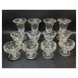 12 Vintage Ice Cream Dishes, Parfait , Sundae