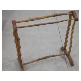 Twisted Wood Quilt Rack by Rufus H. Musgrove 1989